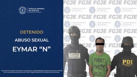 FGJE detiene a un hombre por presunto delito de abuso sexual
