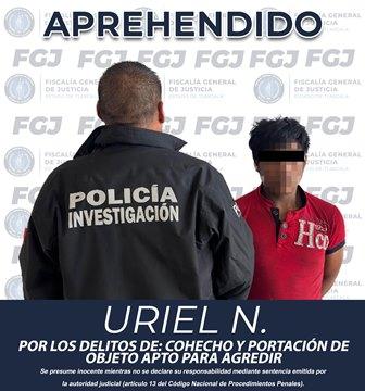 Aprehenden a hombre por cohecho y portar objeto para agredir