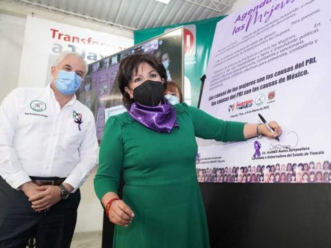 Firma Anabell Ávalos Zempoalteca la agenda por las mujeres imagen 1