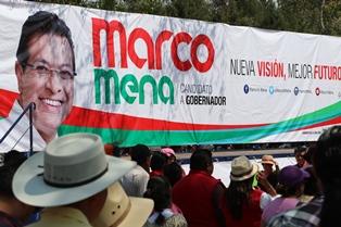 Muestran músculo priistas en apoyo de Marco Mena imagen 2