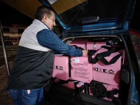 Reciben consejos distritales 100% de paquetes electorales a las 01:15 hrs. de este Lunes imagen 1