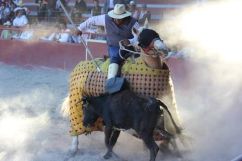 Tienta de vaquillas en el Lienzo Charro de la Feria Tlaxcala 2017 imagen 7