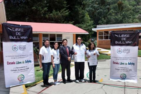 Certifican al Colegio Guillermo Valle como Escuela libre de bullying