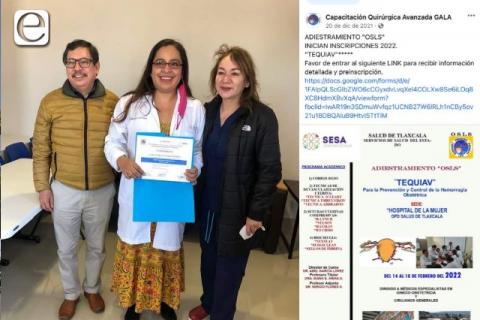Cobran curso en el hospital de la mujer y practican con las pacientes
