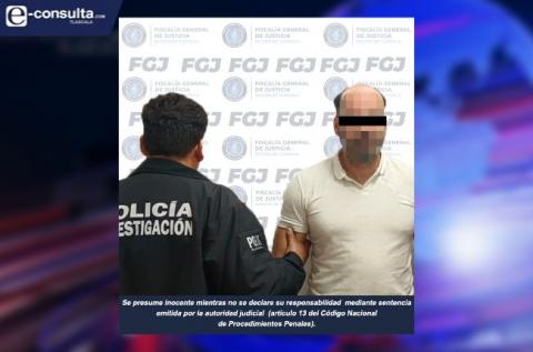 En trabajo conjunto aprehenden a hombre por violencia familiar: FGJE