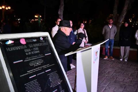 Conmemora ayuntamiento el 56 aniversario del paso por Huamantla del Fuego Olímpico De México 1968 imagen 2