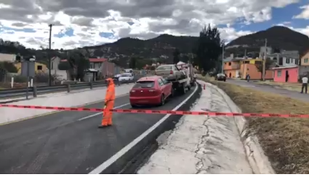 Fuga de gas causó pánico en carretera Tlaxcala-Apizaco