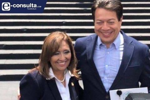 Mario Delgado gana la dirigencia nacional de Morena, Lorena Cuellar celebra