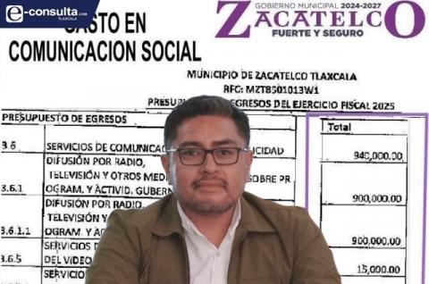 Alcalde de Zacatelco gasta millones en propaganda y pretende arreglar su pésima imagen