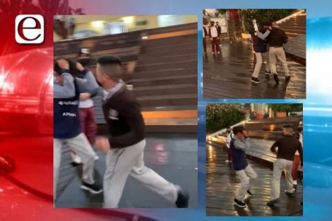 VIDEO: Golpes en las escalinatas entre alumnos de secundaria
