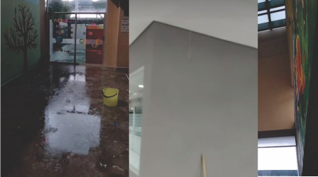 Se chorrean nuevos hospitales de Tlaxcala y autoridades culpan al granizo