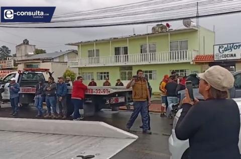 La empresa Grúas Tlaxcala opera con unidades robadas, denuncian
