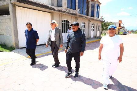 Entrega edil de Chiautempan bulevar San Juan de las Flores en Cuahuixmatlac