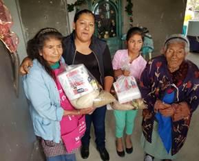 Con despensas se apoya la economía familiar en Hueyotlipan imagen 3