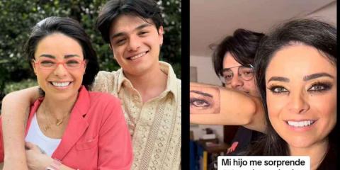 El Hijo de Violeta Isfel se tatuó los ojos de su mamá en el brazo