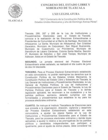 Convocatoria a elecciones extraordinarias a presidencias de comunidad imagen 2