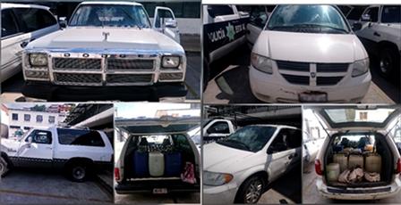 Atrapan a dos sujetos con gasolina ilegal en Hueyotlipan