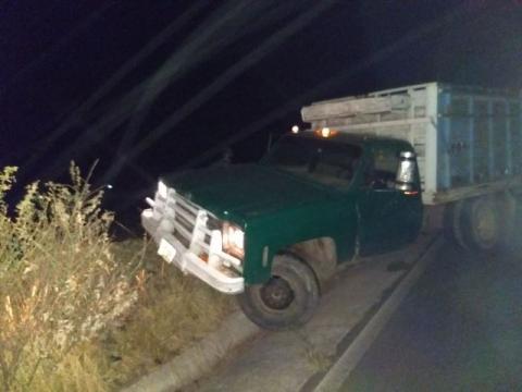 Aseguran camioneta que transportaba huachicol en Tlaxco