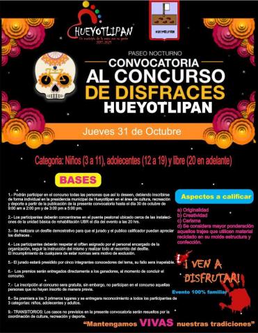 Festival de Día de Muerto Recuperando Tradiciones llega este 31 de octubre a Hueyotlipan imagen 3