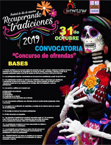 Festival de Día de Muerto Recuperando Tradiciones llega este 31 de octubre a Hueyotlipan imagen 2