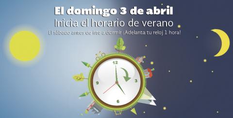 El domingo 3 de abril inicia el Horario de Verano 2016