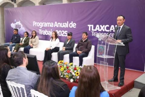 Presenta IAIP Tlaxcala programa anual de trabajo 2025