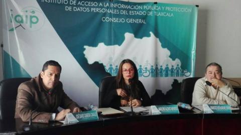 Se justifica presidenta del IAIP- Tlaxcala por ausencia de personal