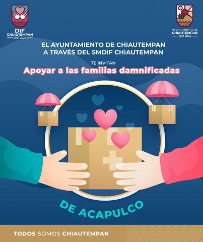 Ayuntamiento de Chiautempan y el SMDIF abren centro de acopio para los damnificados de Acapulco imagen 1