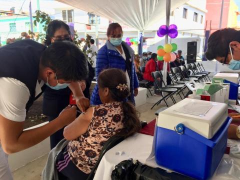 Ocupa Tlaxcala primer lugar nacional con mayor cobertura de vacunación contra Covid-19 en la población