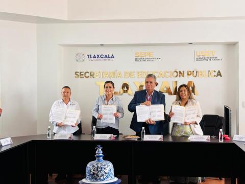 Firman convenio ITEA y SEPE-USET para reducir el rezago educativo en Tlaxcala