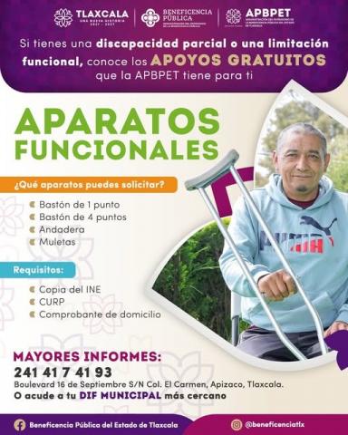 Gestión y apoyo de aparatos funcionales en Atlangatepec