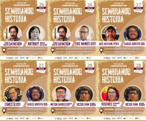 Ciclo de conferencias “Sembrando Historia” llegará a estudiantes tlaxcaltecas