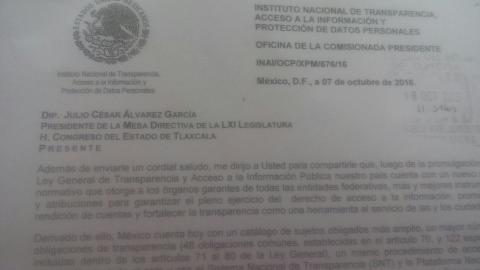 Solicita INAI al Congreso dotar de mayores recursos para transparencia