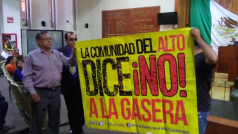 Exigen intervención del Congreso para impedir instalación de gasera