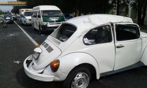 Vocho se accidentan en autopista Tlaxcala-Texmelucan imagen 2