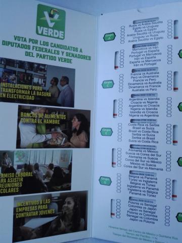 candidatos del Verdes aprovechan mundial para promocionarse imagen 1