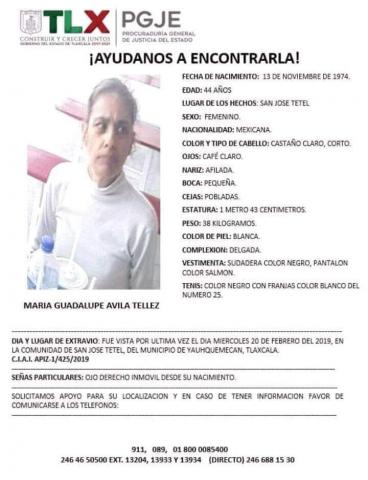 Familiares de mujer desaparecida vienen desde Hidalgo a buscarla