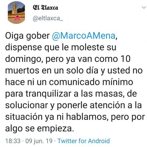 Cuestionan en redes sociales a la actual administración por asesinatos