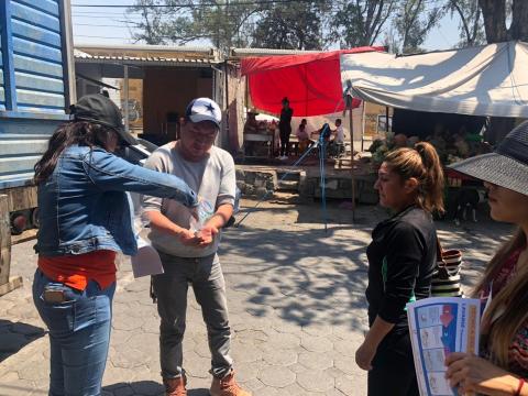 SMDIF de Papalotla y UBR emprenden acciones para prevenir el COVID 19
