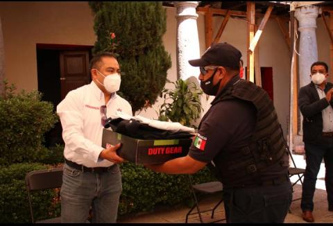 Policías capacitados y equipados dan mejor resultados; Hėctor Domínguez imagen 2