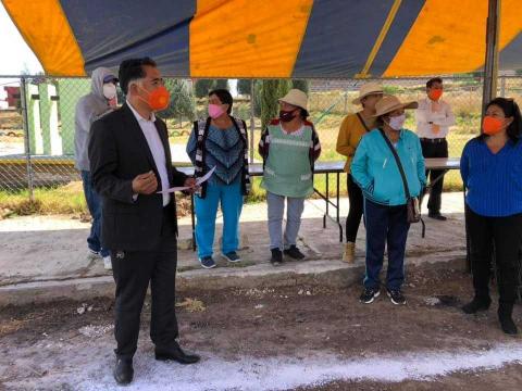 Siguen las acciones de mejoramiento en Papalotla; se ejecuta obra en Tenantitla
