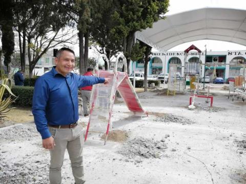 Quilehtla se ha transformado a través de la gestión de obras, dice Oscar Cabrito