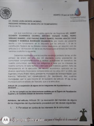 Por transa no quieren que regrese al Ayuntamiento de Tzompantepec imagen 2