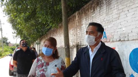 Jesús Herrera y Maribel León entregan obras de impacto en La Ciénega - Papalotla