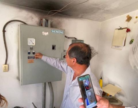 Ayuntamiento de Xicohtzinco realiza mantenimiento en el pozo número dos