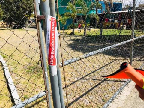 Autoridades de Papalotla clausuran la construcción ilegal de una gasera