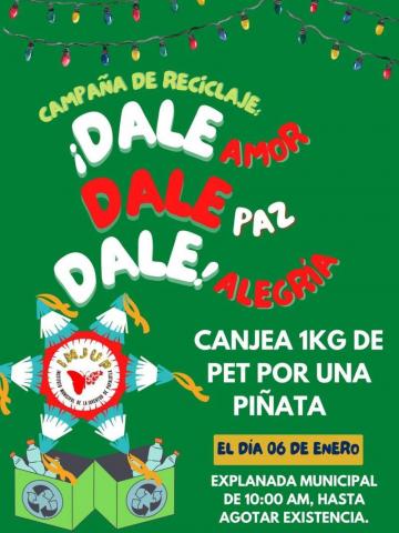 Inicia campaña para canjear por piñatas en Papalotla