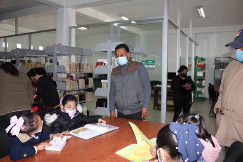 Biblioteca Municipal de SPM recibió a estudiantes del preescolar Salvador Díaz Mirón imagen 1