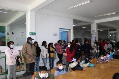 Biblioteca Municipal de SPM recibió a estudiantes del preescolar Salvador Díaz Mirón imagen 3