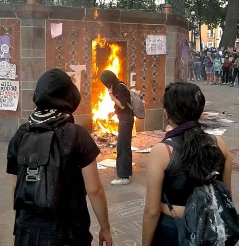 Condena Gobierno del Estado actos vandálicos de manifestantes en la marcha del 8M imagen 4